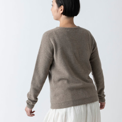 【新品】enrica 羊絨&amp;羊毛針織/深棕色 第11張的照片