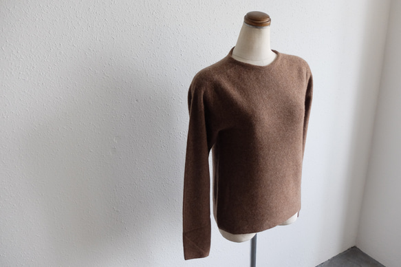 【新品】enrica 羊絨&amp;羊毛針織/深棕色 第1張的照片