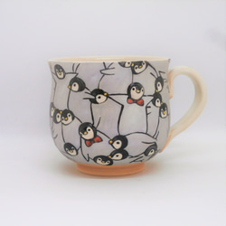 「PUKKURI」咖啡碗「企鵝雛」 京都燒/清水燒 京都傳統工藝品 京都燒 清水燒 企鵝 第1張的照片