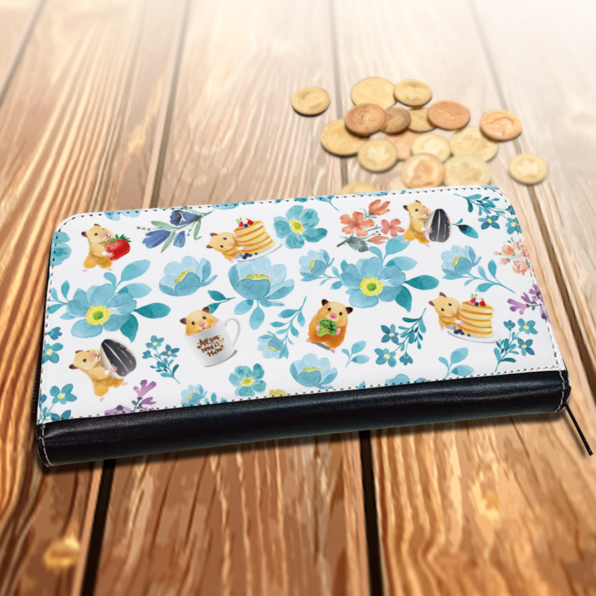 長財布　フローラル