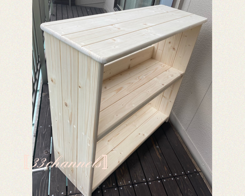 ★彡【新品】　通常サイズ　無塗装　ワイドＡタイプ　絵本棚　ハンドメイド ☆彡【新品】 通常サイズ 無塗装 ワイドAタイプ 絵本棚