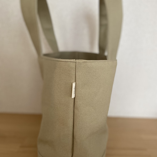 8号帆布トートバッグ・倉敷頒布(サンドベージュ、ライトシナモン