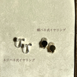 《人気No.1》天然石セラフィナイトのピアス＆イヤリング 9枚目の画像