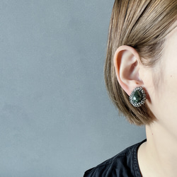 《人気No.1》天然石セラフィナイトのピアス＆イヤリング 6枚目の画像