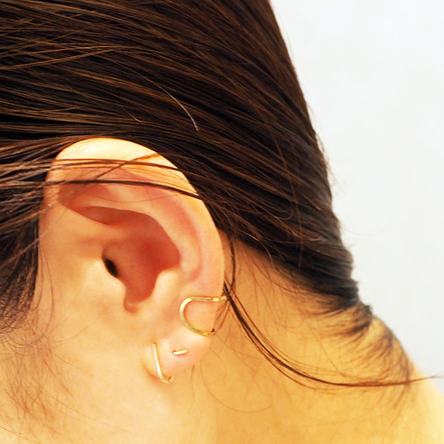 14kgfシェルパールニップイヤーカフ『neroli-ネロリ』ピアス