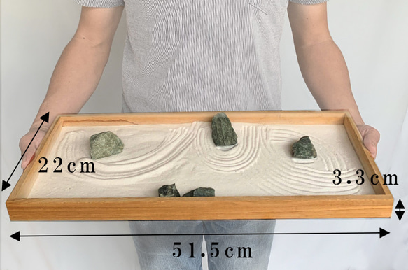 Zen Garden 枯山水套裝（三八石）中號 第4張的照片