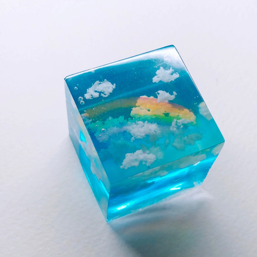 空レジン-雨後 (過去作）虹 プレゼント 雲 その他置物 Annie.art