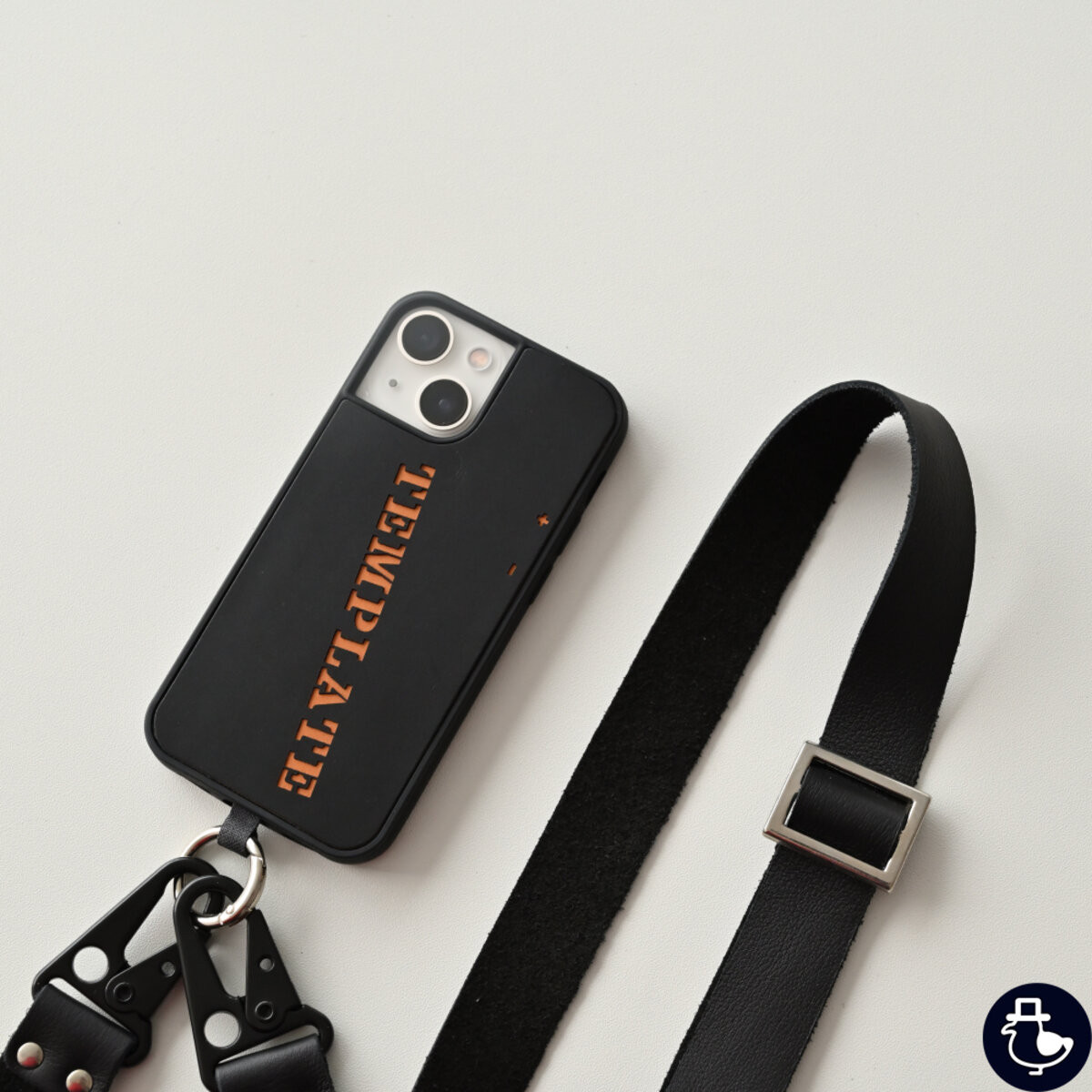 iPhone限定 リアケース 【 レザーステンシル 本革 スマホショルダー セット 】 名入れ無料 送料無料 EE04M 4,930円