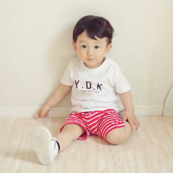 YDK やればできるこ Tシャツ 半袖 親子 ペアルック 双子コーデ 兄弟 兄妹  リンクコーデ  面白Tシャツ 3枚目の画像