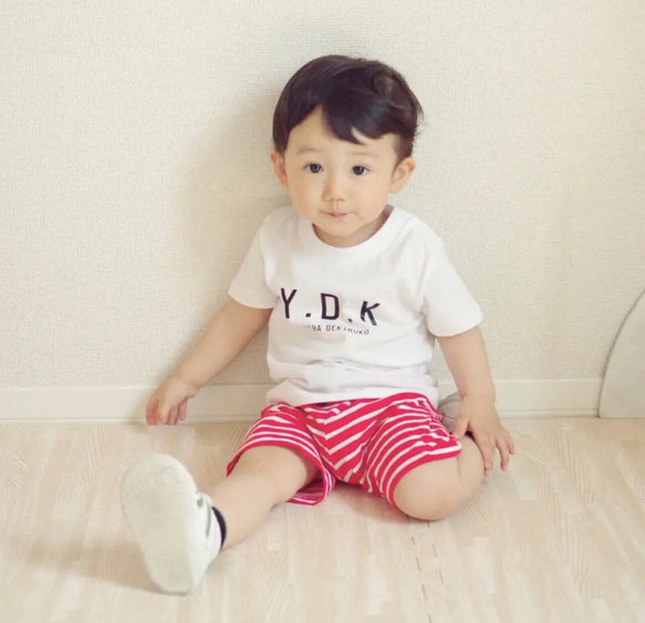 YDK やればできるこ Tシャツ 半袖 親子 ペアルック 双子コーデ 兄弟 兄妹  リンクコーデ  面白Tシャツ 3枚目の画像