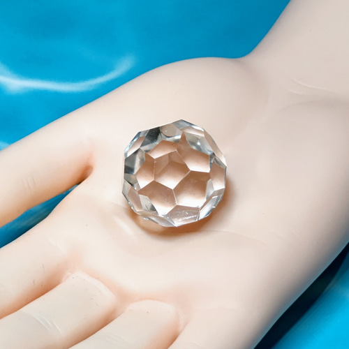 希少品！ブラジル産天然クリスタルAAA バッキーボール 22mm 願いが叶う