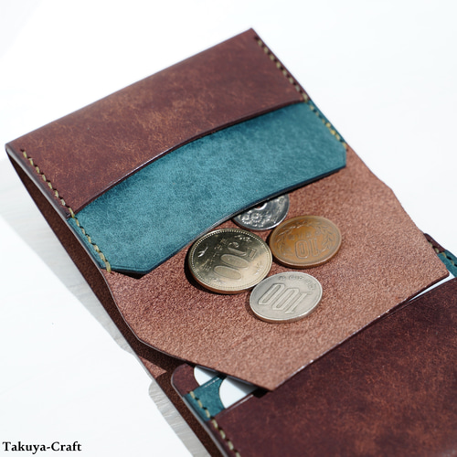 【コンパクトウォレット】ハンドメイド★フィロソフィー★未使用品に近い 異次元の使いやすさ STUDIUM マイクロウォレット LFグラフィー