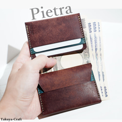ピエトラ」ウォレット プエブロ カラーオーダー可能 ミニ財布 革財布