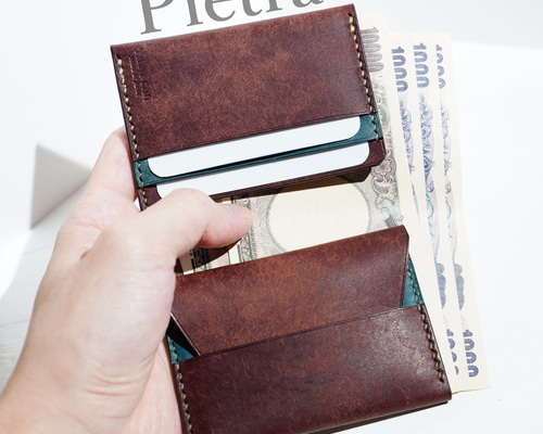 【コンパクトウォレット】ハンドメイド★フィロソフィー★未使用品に近い 44552174ec9b11e7865f20e6b4ba9d