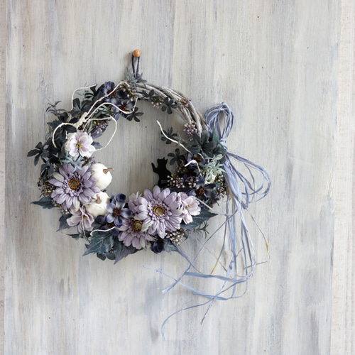 ハロウィン～魔女の棲家のドアリース リース はなごま屋 通販 14525304