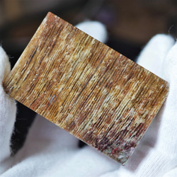 希少　1点物！千層　ガーデンクォーツ　長方形プレート　スライス　ブラウン　58ｍｍ　天然石インテリア　原石 1枚目の画像