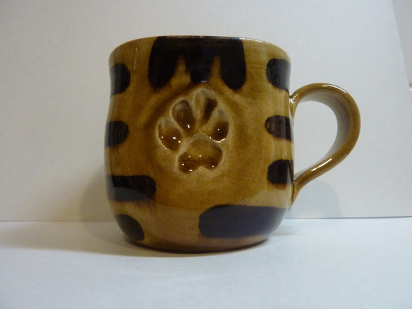 マグカップ（茶トラ猫イメージ）【リニューアルオープン40％引き】 1枚目の画像