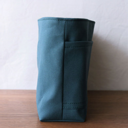 フォレストグリーン　倉敷産帆布使用バッグインバッグ【受注製作】 3枚目の画像