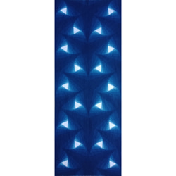 「Tri-tangle」　藍染め　手ぬぐい 1枚目の画像