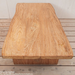 オールドチーク ローテーブル 110cm センターテーブル ソファーテーブル ダイニングテーブル 総無垢材 8枚目の画像