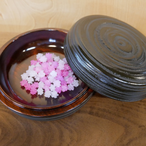 香川漆器*ボンボニエール*手のひらサイズの蓋付き木製ケース フリー