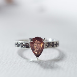 石を選べる カラーサファイヤのシルバーリング　9月誕生石 (Silver950/天然石/指輪) ラッピング無料 18枚目の画像