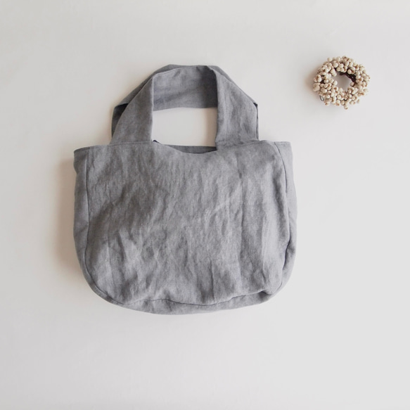 はんなりさま専用◎ブラックリネンのトートバッグ　3点 はんなりさま専用◎ブラックリネンのトートバッグ 3点