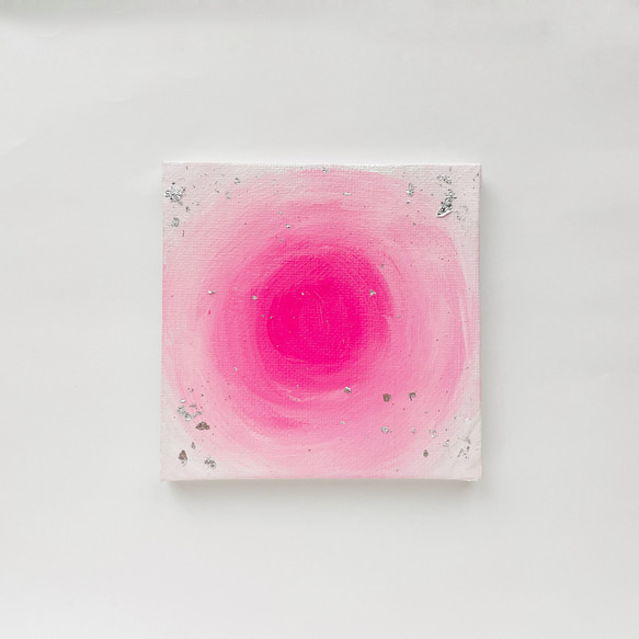 ときめきのはじまり」 アート 絵画 抽象画 アクリル画 ピンク