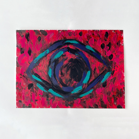 目」 アート 絵画 抽象画 アクリル画 鬼 絵画 ao 通販 14527037