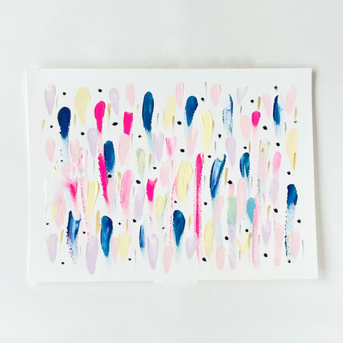 絵画 アクリル コラージュ　ART アート　コラージュ　抽象画 7 段ボールにコラージュ ＋アクリル絵の具 100号仕上げの合間に 肩