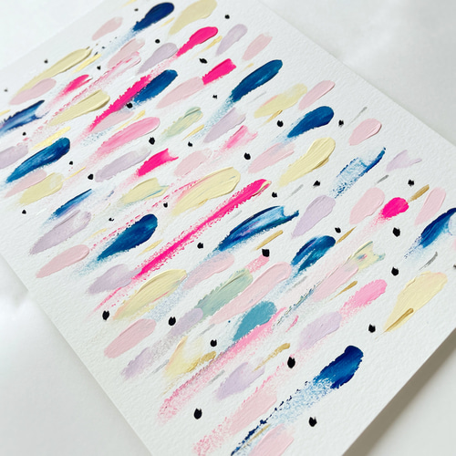 307 抽象画 アクリル画 アート 原画 キャンバスボード F6 未知の