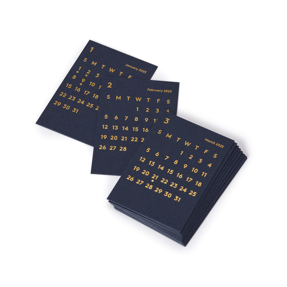 CLARA Desk Calendar Refill 2023 Navy｜卓上カレンダー リフィル カレンダー JACKAL 通販