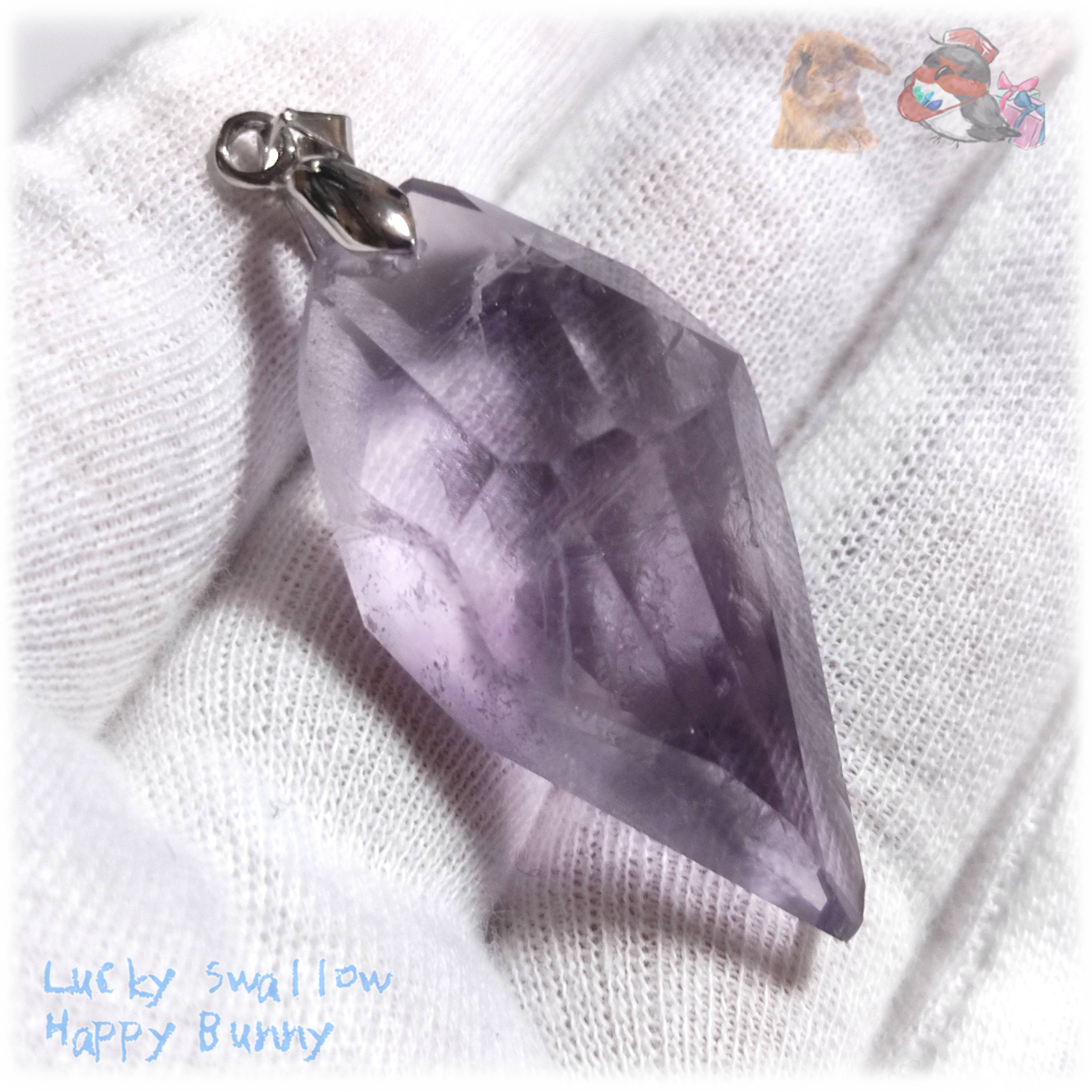 ◆ 大きな パープルフローライト 蛍石 ペンダント No.5212 9,728円