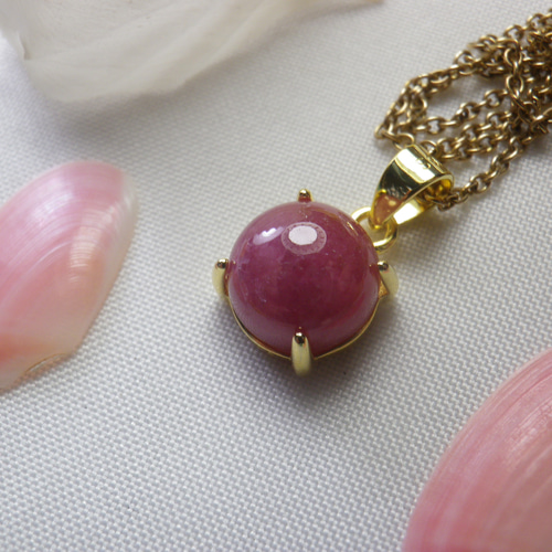 野田玉川鉱山 マリンローズ バラ輝石ロードナイト ペンダント雫　新品　保証書つき 新作！国産バラ輝石♪別名マリンローズ♪ロードナイト。野田玉川鉱山産