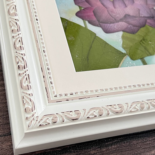 凛と心に響く 蓮の押し花アート額 その他アート 神戸六甲 優花 通販