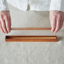【新款】筷子盒Yosetake擦漆｜黑漆 第4張的照片
