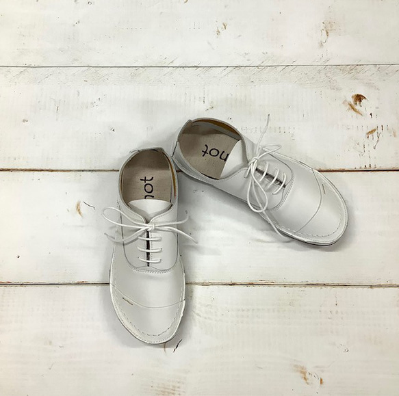 履いたそばから足に馴染む♪アウトステッチ袋縫いレースアップ オイルレザーTR-3200 5枚目の画像