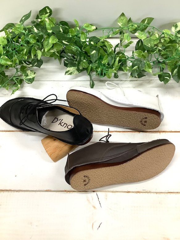 履いたそばから足に馴染む♪アウトステッチ袋縫いレースアップ オイルレザーTR-3200 11枚目の画像