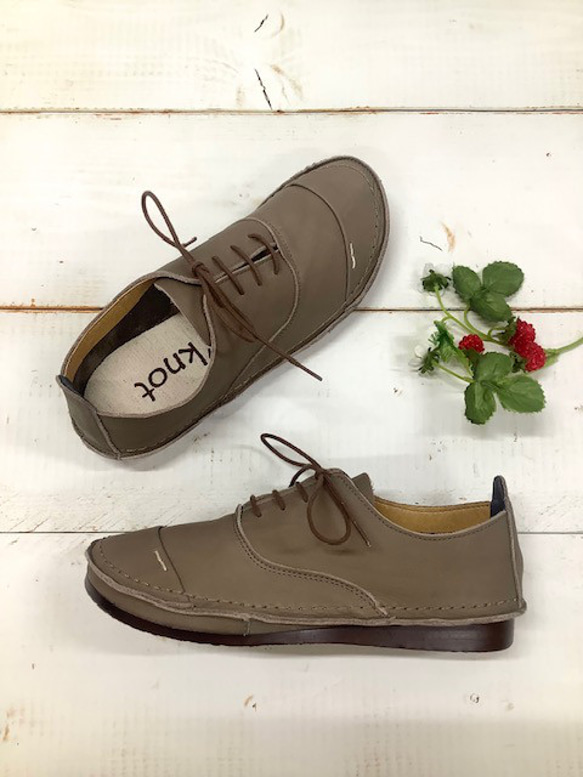 履いたそばから足に馴染む♪アウトステッチ袋縫いレースアップ オイルレザーTR-3200 6枚目の画像