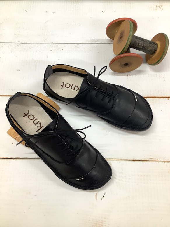 履いたそばから足に馴染む♪アウトステッチ袋縫いレースアップ オイルレザーTR-3200 8枚目の画像