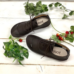 履いたそばから足に馴染む♪アウトステッチ袋縫いレースアップ オイルレザーTR-3200 7枚目の画像