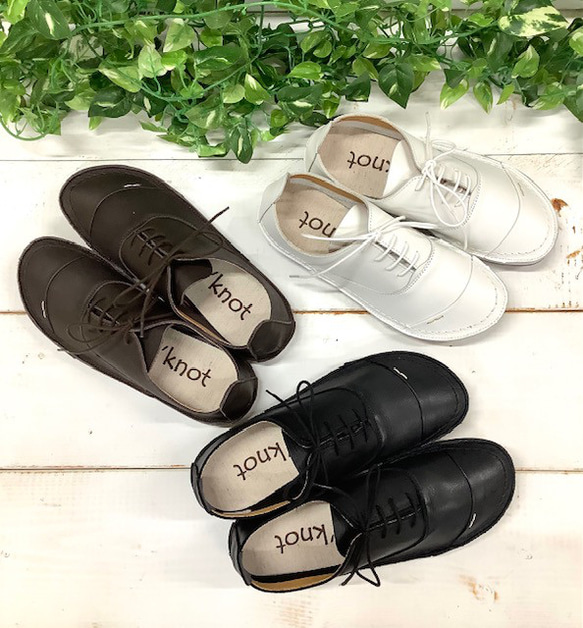 履いたそばから足に馴染む♪アウトステッチ袋縫いレースアップ オイルレザーTR-3200 9枚目の画像