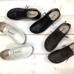 履いたそばから足に馴染む♪アウトステッチ袋縫いレースアップ オイルレザーTR-3200 3枚目の画像