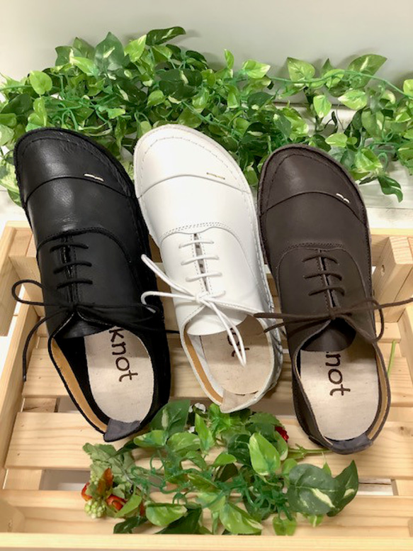 履いたそばから足に馴染む♪アウトステッチ袋縫いレースアップ オイルレザーTR-3200 10枚目の画像