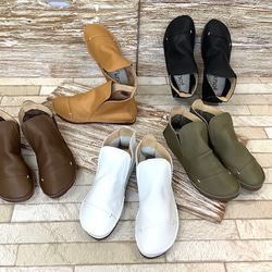 履いたそばから足に馴染む袋縫いショートサイドゴムブーツ PM-4103 3枚目の画像