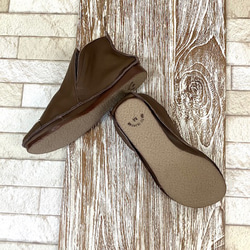 履いたそばから足に馴染む袋縫いショートサイドゴムブーツ PM-4103 8枚目の画像