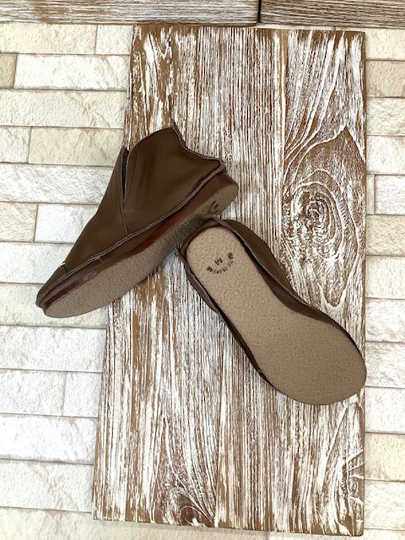 履いたそばから足に馴染む袋縫いショートサイドゴムブーツ PM-4103 8枚目の画像