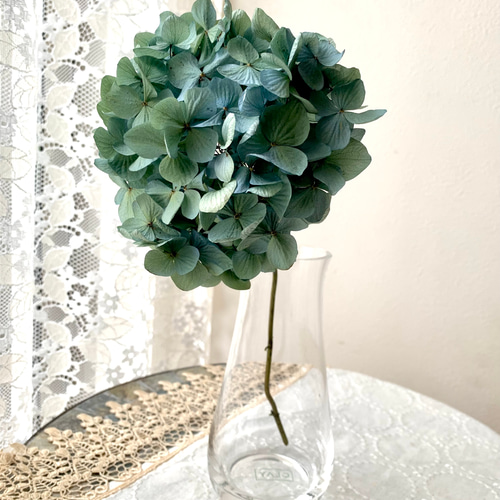 送料無料】アンティーク紫陽花1本 ドライフラワー 花材 スワッグ  