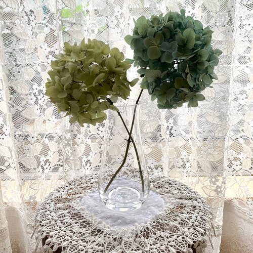 送料無料】アンティーク紫陽花1本 ドライフラワー 花材 スワッグ  