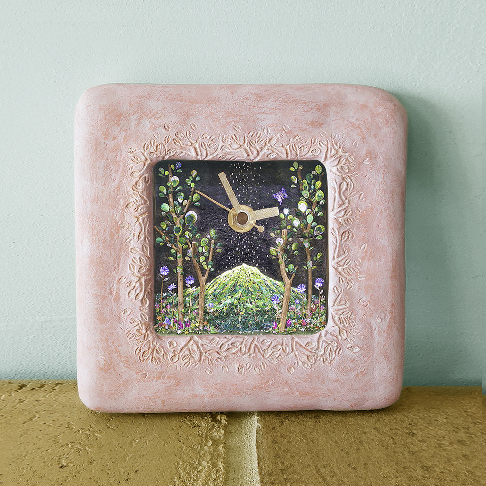 「恵みの歌」装飾時計 額アート